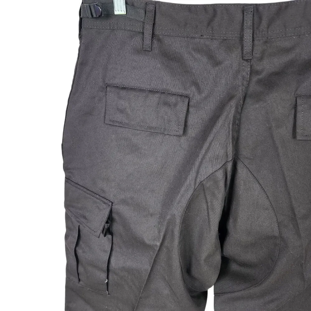 Rothco BDU Tactical Cargo Pants Mens Large Regular Black NWT Mil-Spec Combat